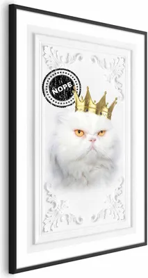 Produktbild von Posterpapier Poster - Cat King 40x60 cm Tiere g-C-0107-ao-a