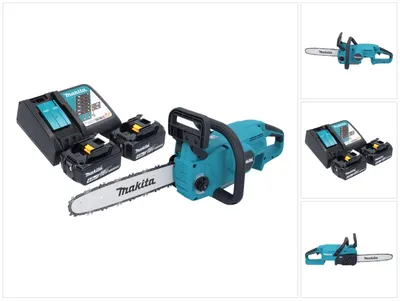 Obrázek produktu pro Akumulátorová řetězová pila Makita DUC 307 RMX2 18 V 30 cm 7,7 m/s bezkartáčová + 2x akumulátor 4,0 Ah + nabíječka.