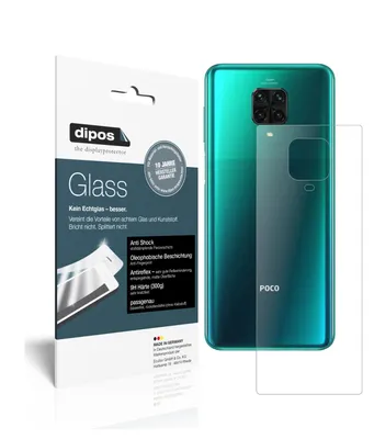 Produktbild von 2x Schutzfolie für Poco M2 Pro Rückseite matt - Anti-Shock 9H Folie dipos Glass Kunststoffglas