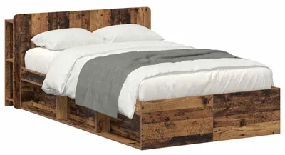 Immagine prodotto di vidaXL Struttura letto con contenitore in legno di recupero 120 x 200 cm Materiale a base di legno