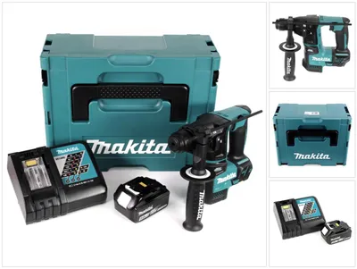 Zdjęcie produktu dla Makita DHR 171 RT1J akumulatorowa młotowiertarka bezszczotkowa SDS Plus + 1x akumulator 5,0 Ah + ładowarka + Makpac