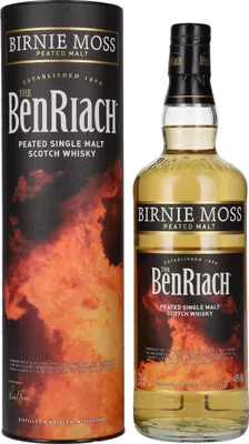 Image de The BenRiach Birnie Moss Peated Malt 48% Vol. 0,7l en boîte cadeau
