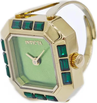 Obrázek produktu pro Invicta Mini 49583 Dámské Hodinky - Quartz Hnutí - Nerezová Ocel se Zeleným Ciferníkem - 21 mm