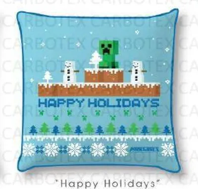 Produktbild von Jugendkissenbezug 40x40 Minecraft Weihnachtssamt