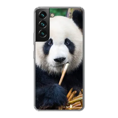 Produktbild von MuchoWow® Handyhülle Schutzhülle Hülle für Samsung Galaxy S22 Panda - Bambus - Natur Silikon Softcase Handy Hülle - Mobiltelefonhülle