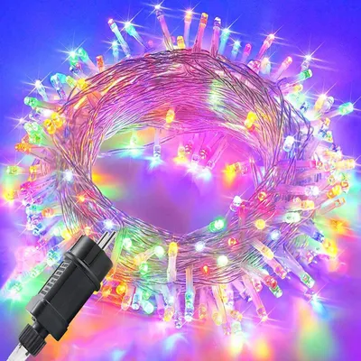 Produktbild von 100m LED Lichterkette Außen, Bunt 1000 LEDs, Timer, 8 Modi, IP65 Wasserfest LED Lichterkette für Garten BBQ Party Weihnachten Deko Licht