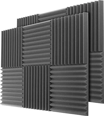 Produktbild von Schalldämpfende Akustikpanele 12er Pack 30x30x3cm Anthrazit