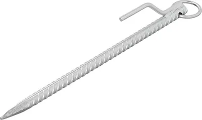 Produktbild von 2x Bodenanker | Sturmanker | Set | 4cm | Ø18mm | Stahl | mit Öse & Haken Camping Wohnwagen Wohnmobil