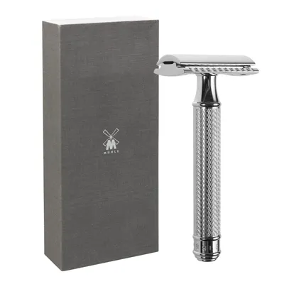 Image de Rasoir traditionnel Lame de rasoir laiton chromé MÜHLE R89