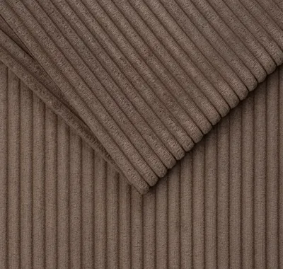 Produktbild von TAPHICEROS Cord Stoff, Braun, 100cm x 142cm, Meterware, Polsterstoff Material, Möbelstoff, Dicker Rippenstoff, Kord-Stoff, Bezugsstoff