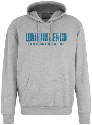 Produktbild von Übergröße Kapuzen-Sweatshirt AHORN SPORTSWEAR Waikiki Beach blau Graumeliert 5XL