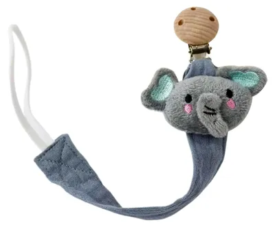 Produktbild von Schnullerkette für Babys, Schnullerhalter in Tierformen, Beißringe für Kleinkinder, Anti-Verlust Gurt mit Schnuller für Neugeborene