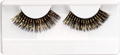 Produktbild von Lange Wimpern schwarz-gold