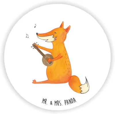 Produktbild von Mr. & Mrs. Panda magnet Fuchs Gitarre - Weiß - Geschenk, Whiteboard, für kühlschrank, Singen, Kühlschrankmagnet, pinnwand, Sänger, Optimistisch, Musik, Füchse