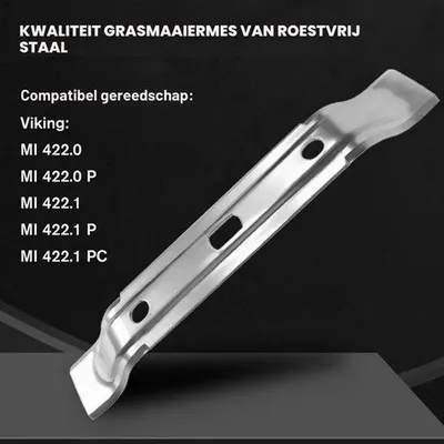 Productafbeelding van 2x mesbladen compatibel met robotmaaier RMI 422 422P 422PC RMI422 P C