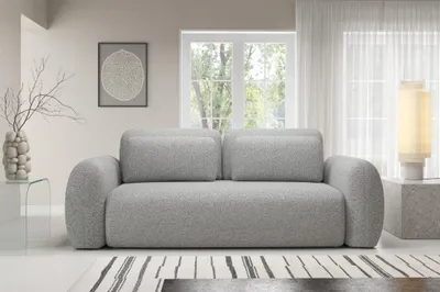 Produktbild von Sofa 3-Sitzer mit Schlaffunktion GASTON in Stoff Puente Hellgrau