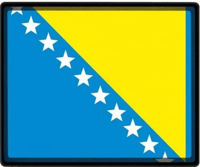 Produktbild von Mousepad Mauspad mit Motiv - Bosnien Fahne - 82028 - Gr. ca. 24  x 20 cm