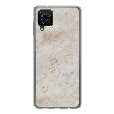 Produktbild von MuchoWow® Handyhülle Schutzhülle Hülle für Samsung Galaxy A12 Marmor - Muster - Braun Silikon Softcase Handy Hülle - Bild