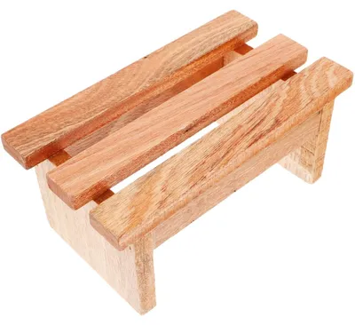 Immagine prodotto di Solidchoice - Poggiapiedi in legno per bagno e sauna