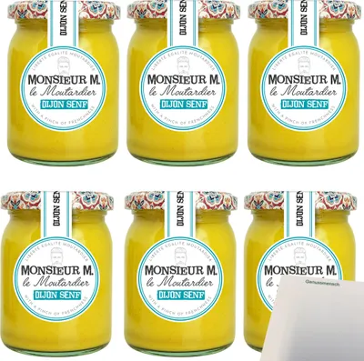 Produktbild von Monsieur M Dijon Senf VPE (6x200g Glas) + usy Block