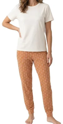 Produktbild von Schiesser Mix & Relax Schlafanzug Set aus T-Shirt und langer Hose, Weicher, elastischer Single Jersey, Hoher Tragekomfort