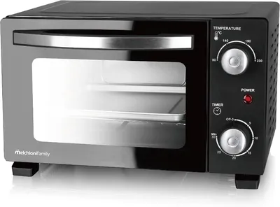Mini-Backofen 11 L, 800 W, 230 °C, Timer 30 Min., Schwarz