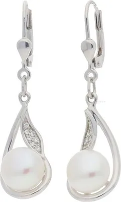 Produktbild von JuwelmaLux Perlohrhänger 925 Silber Zirkonia JL20-06-0740