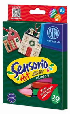 Obrázok produktu pre Masa plastyczna Astrafun Sensorio Kids 10 kolorów 1szt.mix