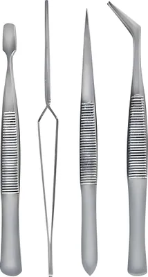 Produktbild von Knorr Prandell Pinzetten-Set (Spitzpinzette gebogen, Spitzpinzette gerade, Flachpinzette, Kreuzpinzette)