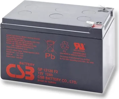 Produktbild von CSB Pb Stützbatterie VRLA AGM 12V/12Ah (GP12120 F2)