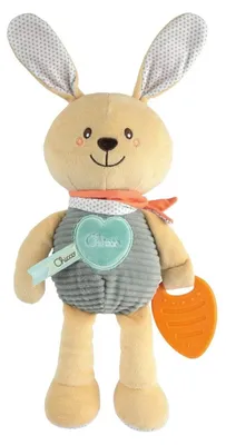 Chicco Hase mit Beißring, zum Spielen, Spielzeug für Kinder