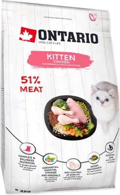 Productafbeelding van Kittenvoer Ontario Kip, 2 kg