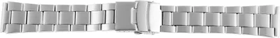 Produktbild von Edelstahl-Uhrenarmband, silberfarben, mattiert, 18 mm/20 mm/22 mm