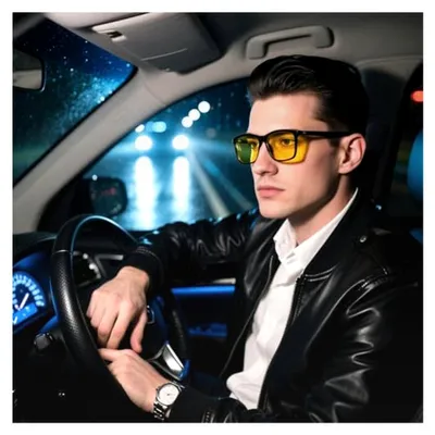 Produktbild von Nachtsichtbrille für Herren und Damen - Brille für das Autofahren bei Nacht