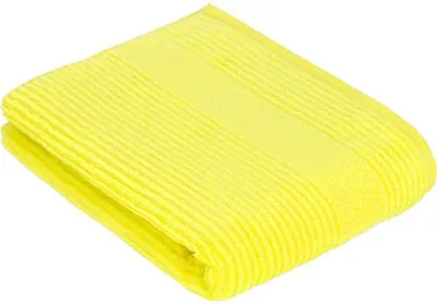 Produktbild von Vossen 119205 | Tomorrow Duschtuch - Farbe: Electric Yellow - Größe: 67 x 140 cm