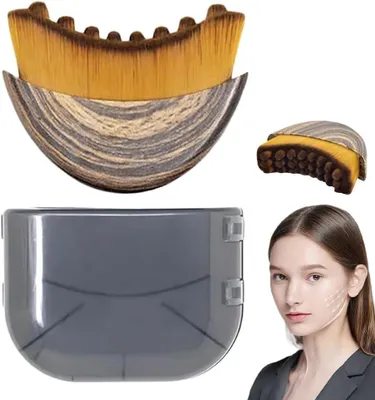 Imagen del producto de Cepillo facial linfático, con cerdas suaves, ideal para contornear el rostro, la barbilla y la mandíbula, y para el cuidado de la piel