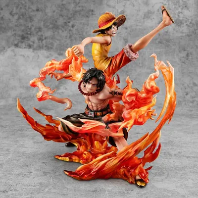 Immagine prodotto di One Piece P.O.P NEO-Maximum in PVC statua di Luffy e Ace, legame tra fratelli, edizione limitata 20º Anniversario, versione 25 cm