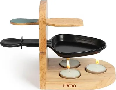 Produktbild von LIVOO MEN397 Kerzen-Raclete aus Holz