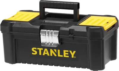 Produktbild von Black & Decker STST1-75515, Werkzeugkasten, Metall, Kunststoff, Schwarz, Gelb, 32 mm, 188 mm, 132 mm