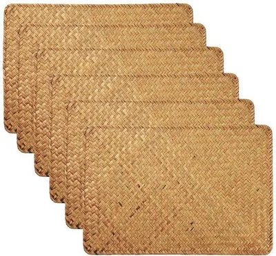 Produktbild von Handgewebte Placemats aus Naturzeegras 43x30cm 6er Set