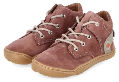 Zdjęcie produktu dla Qnuffs, różowe, skórzane buty dla dziewczynek, model "barefoot", rozmiar: 25
