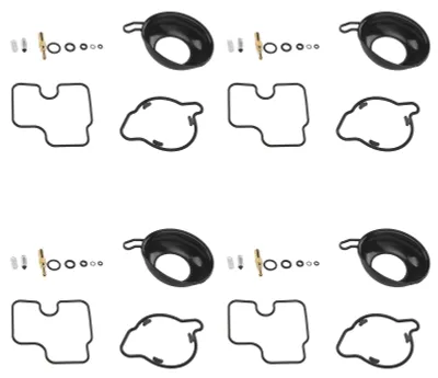 Image de Kit de réparation pour carburateur à membrane à piston, 44 pièces, pièces de rechange en métal et caoutchouc pour CBR600F4