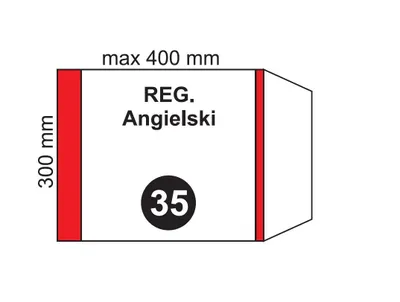 Produktbild von Okładka na podr regulowana NR 35 (20szt)