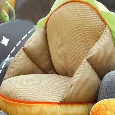 Image de Coussin en forme de hamburger, polyvalent, en peluche et en coton PP, idéal comme cadeau pour la Saint-Valentin, un anniversaire ou comme jouet. Type 1, 40 cm / 15,7 pouces