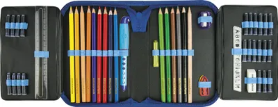 Produktbild von EBERHARD FABER Schüleretui Polyester bestückt,50-teilig