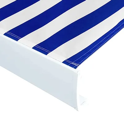 Immagine prodotto di vidaXL Telo da sole in tela blu e bianco 400x300 cm