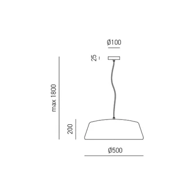 Zdjęcie produktu dla Lampa wisząca Bonella S/P – nowoczesny design z aluminium z matowym, białym wykończeniem, gniazdo E27, montaż wewnątrz – Gealuce