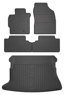 Immagine prodotto di Tappetini gomma SolidPRO + baule DryZone per Toyota Auris I 2007-2012 5 pezzi