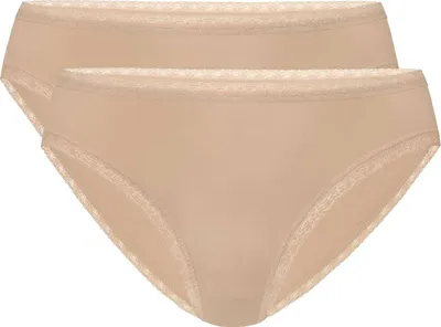 Productafbeelding van Damen bikini-broekjes Atlantic, beige, van modal met Elasthan, maat XXL