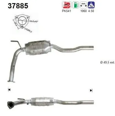 Zdjęcie produktu dla Katalizator Vw T4 2,5 Euro 3